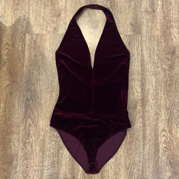 Tops - Large Velvet Bodysuit